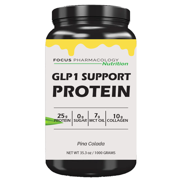 Focus Pharmacology GLP-1 Support Whey Protein Isolate + Collagen + MCT Oil