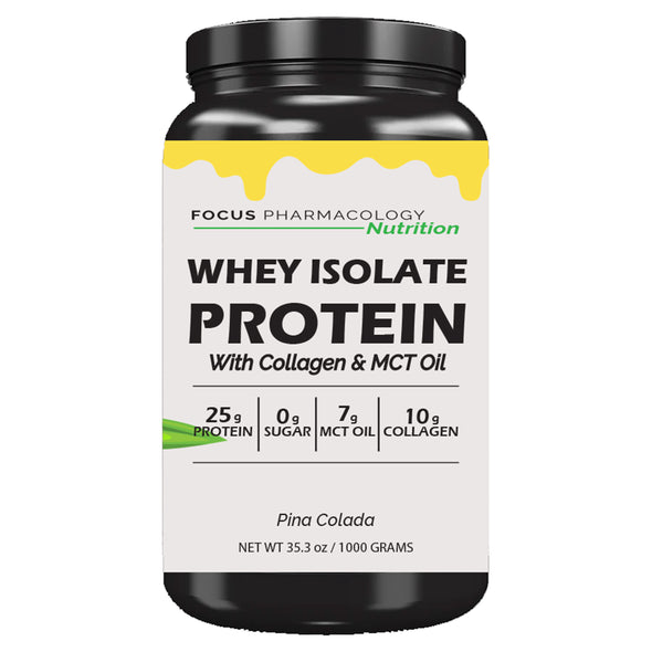 Focus Pharmacology Whey Protein Isolate + Collagen + MCT Oil