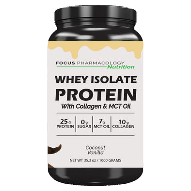 Focus Pharmacology Whey Protein Isolate + Collagen + MCT Oil