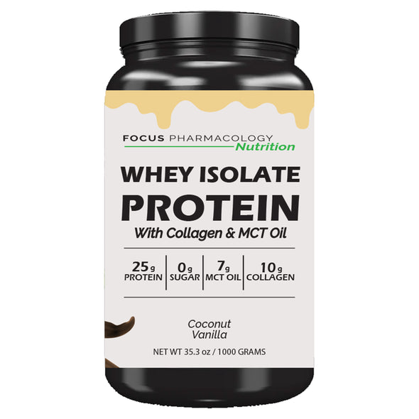 Focus Pharmacology Whey Protein Isolate + Collagen + MCT Oil