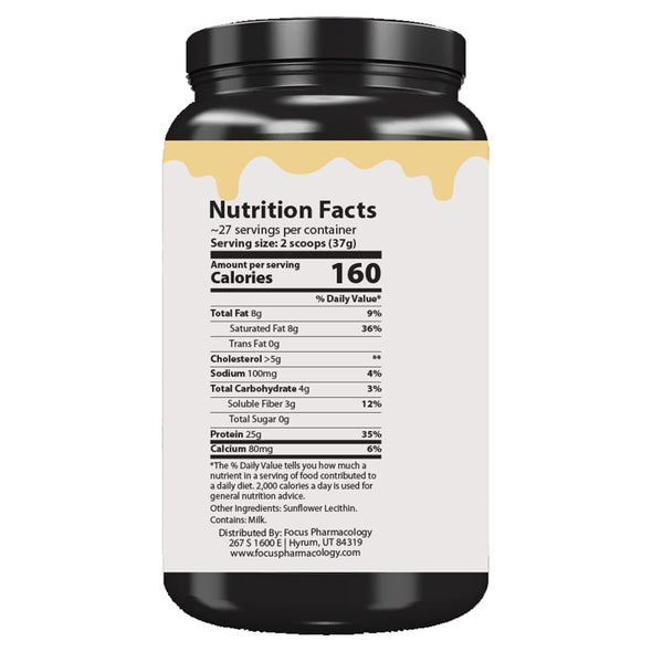 Focus Pharmacology Whey Protein Isolate + Collagen + MCT Oil