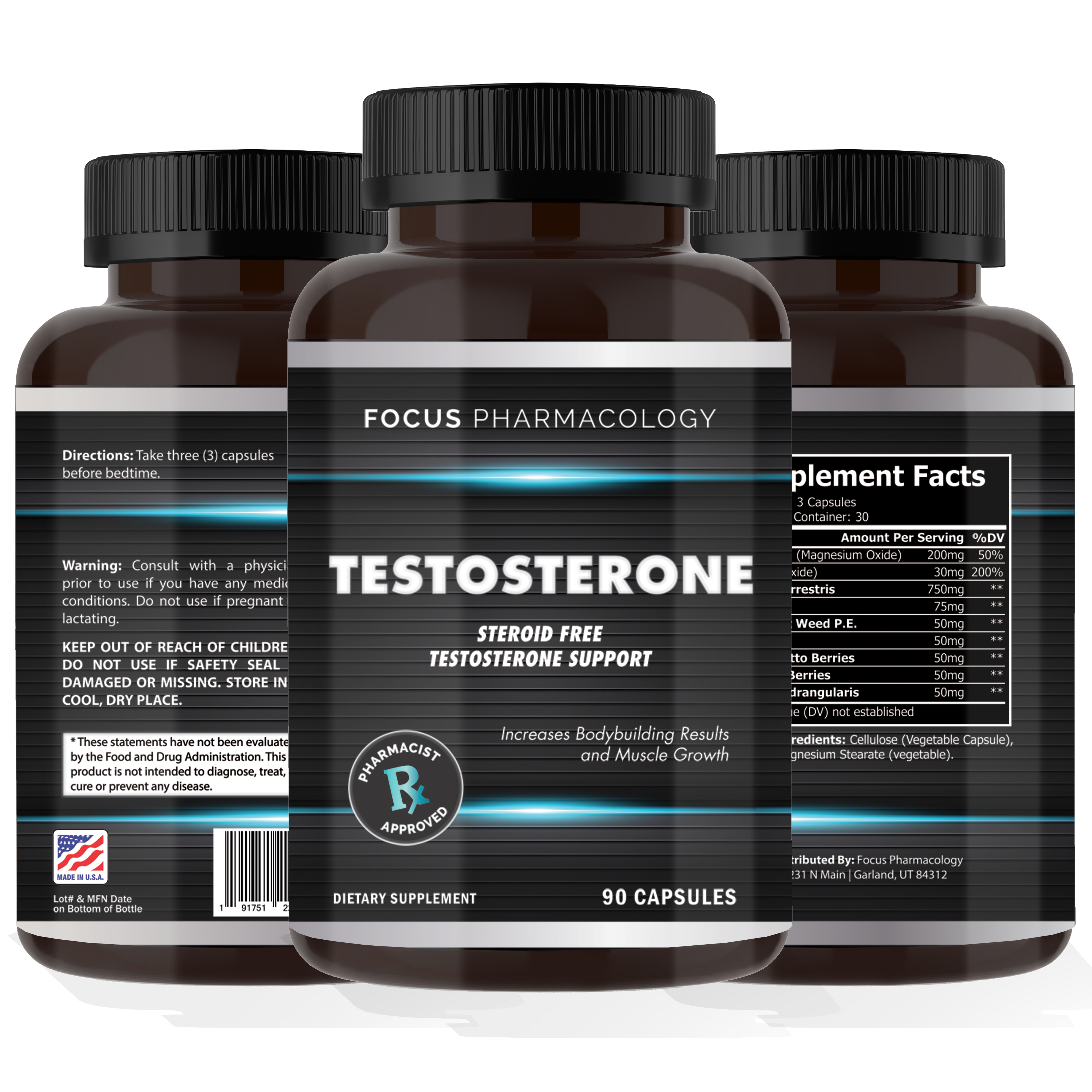 Testosterone Support (Steroid Free) – Focus Pharmacology